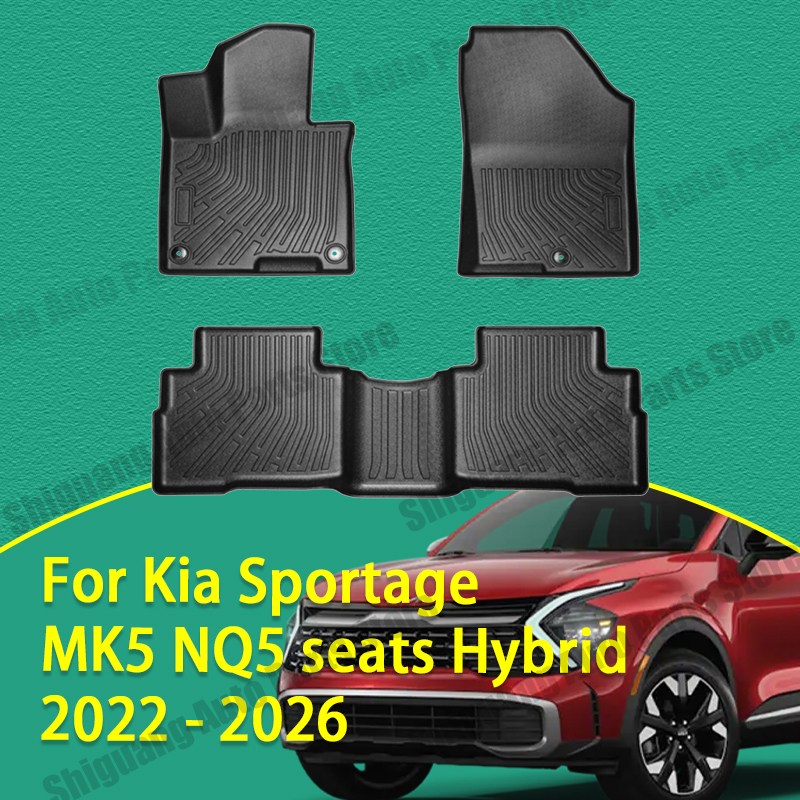 Car Floor Mat Rubber - Kia Sportage MK5 NQ5 Hibrit Koltuklar