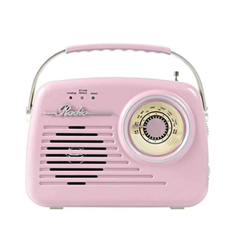 Fm Transmitter - FFYY-Retro Tasarımlı Bluetooth Radyo Vintage Çok