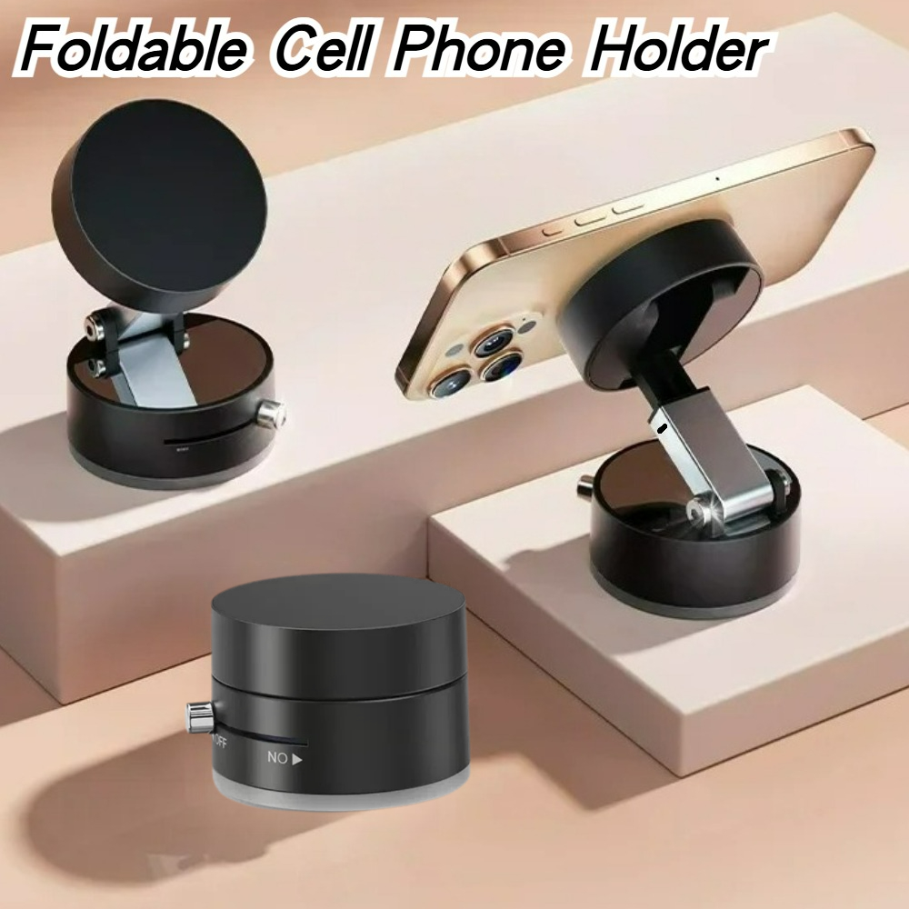 Car Phone Holder Magnetic - Yüksek Performanslı Manyetik Vakum Tutucu Katlanabilir