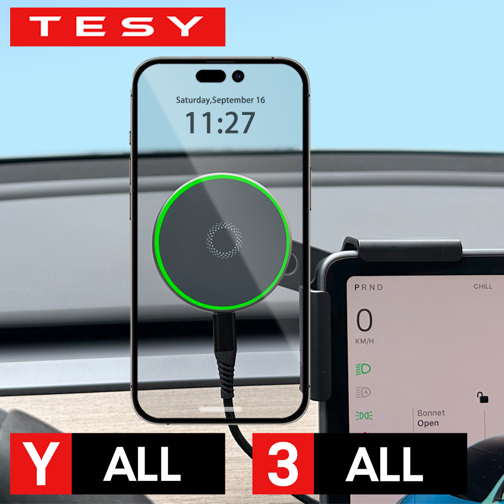 Wireless Car Charger - Tesla Model Y Juniper 2026 25
