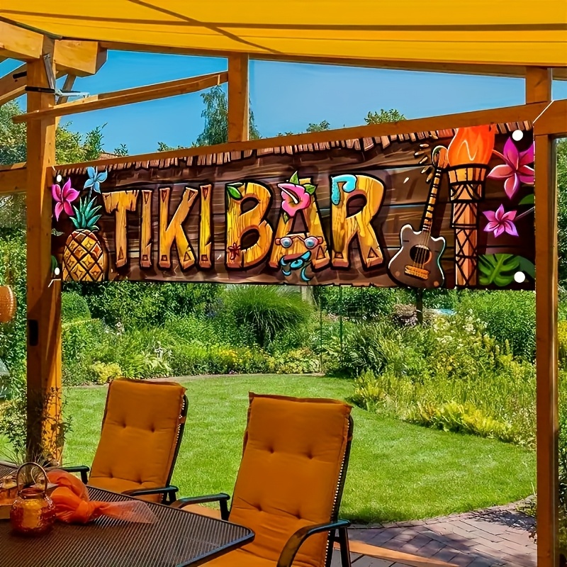 Car Accessories Nearby - Tiki Bar Banner Tropikal Hawaii Plaj