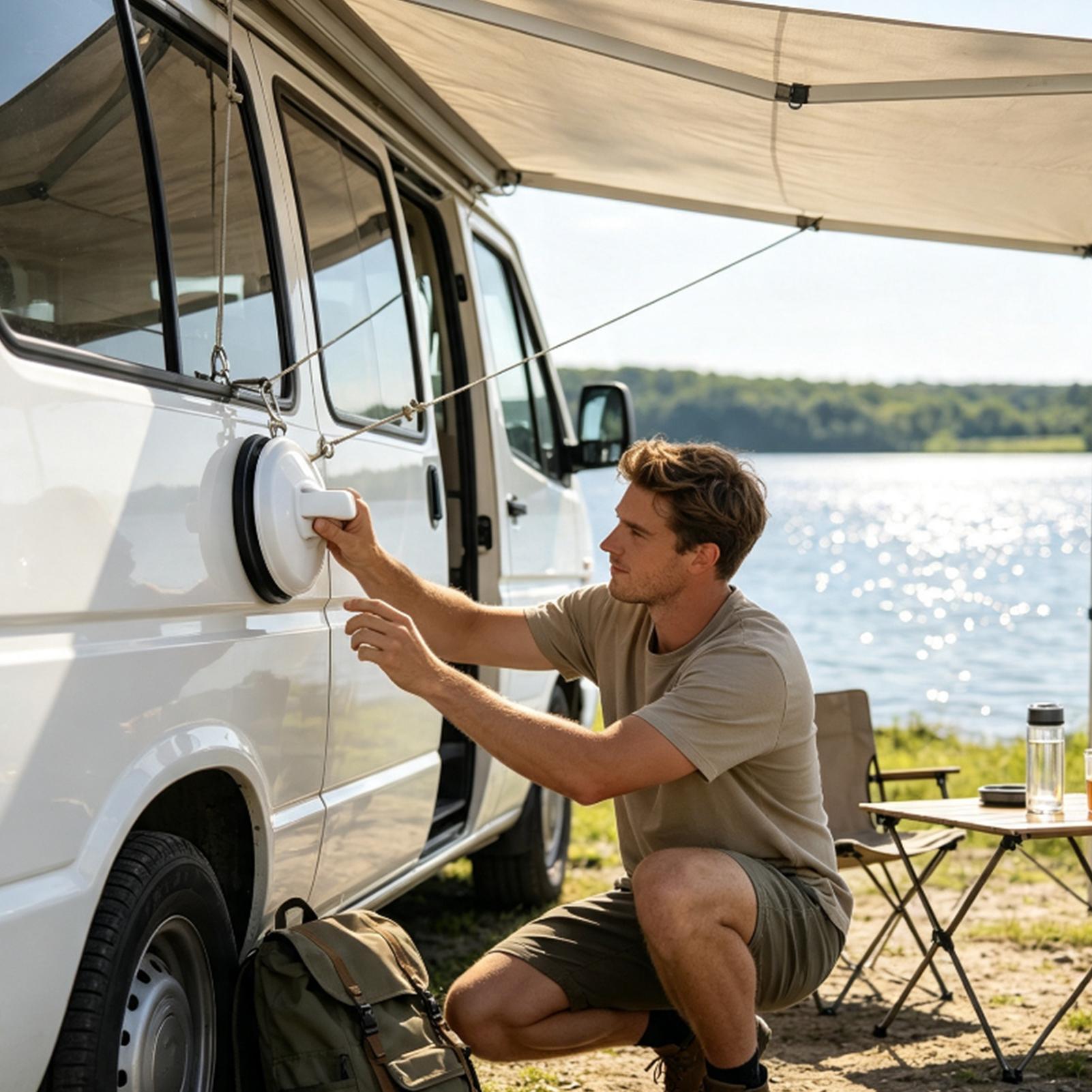 Car Accessories For Camping - Güçlü Vantuzlar, Ağır Hizmet Tipi Vakum,