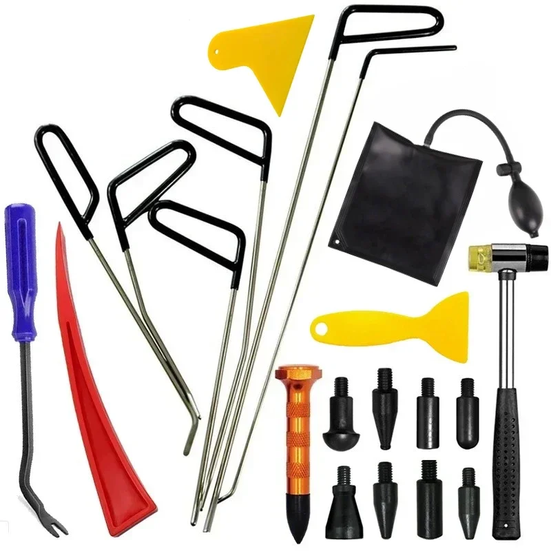 Car Accessories Workshop - Otomobil Gövdesi Göçük Giderme Çubuğu Seti,
