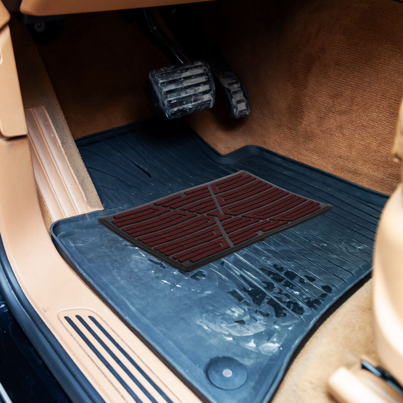 1 Set Araba Pedal Matı, Kaymaz - Car Floor Mat Rubber incelemesi ve fiyatı