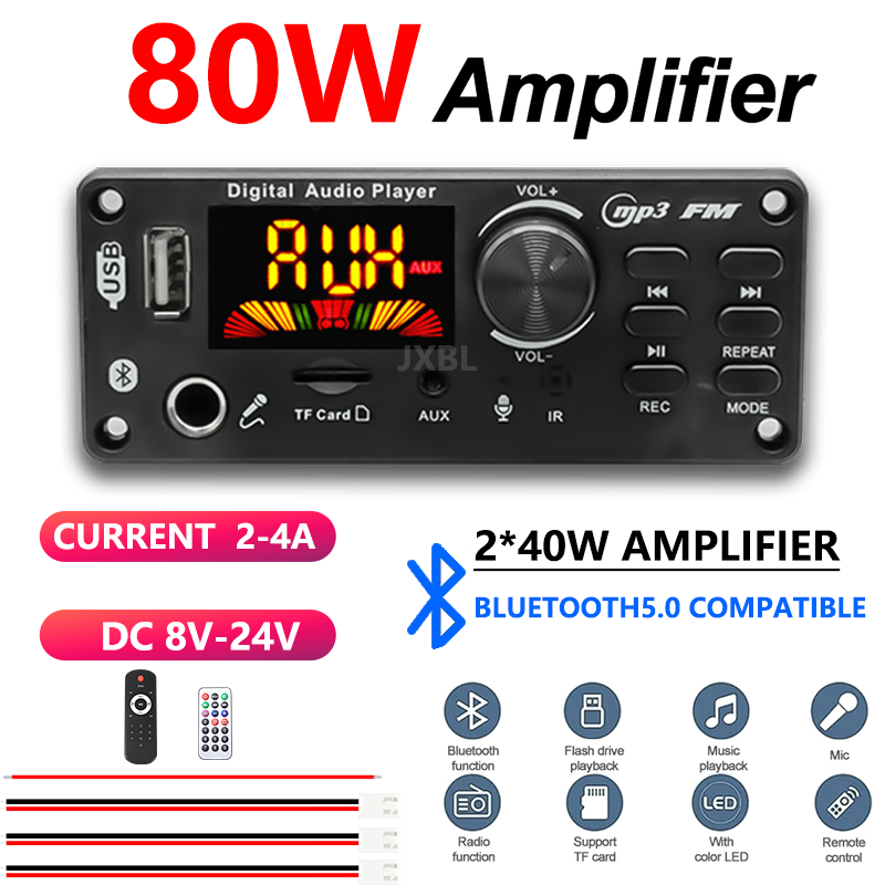 80W Bluetooth 5.0 MP3 Dekoder  - Fm Transmitter incelemesi ve fiyatı