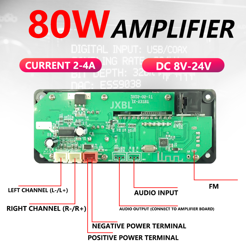 80W Bluetooth 5.0 MP3 Dekoder  - Fm Transmitter incelemesi ve fiyatı