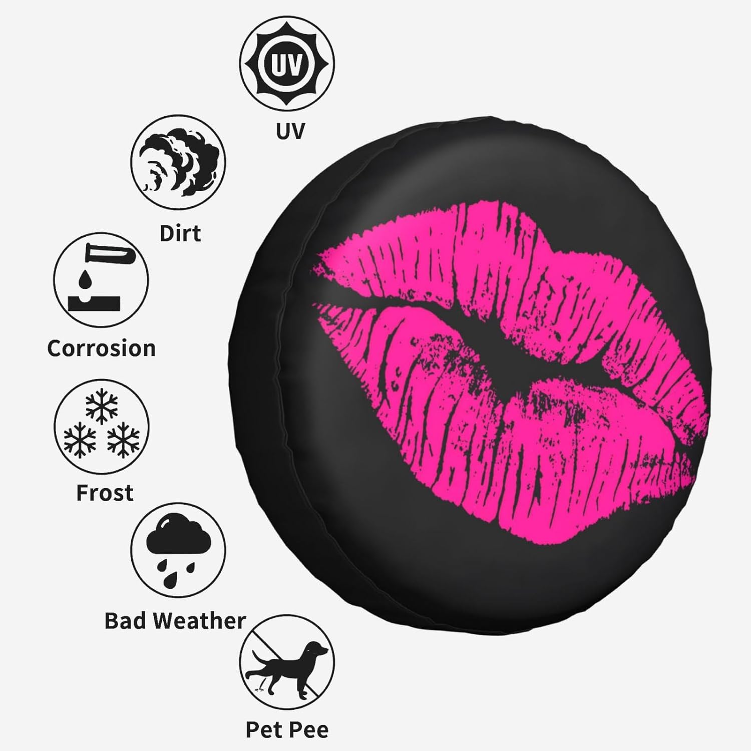 80'ler Sıcak Pembe Öpücük Duda - Car Accessories Lipa incelemesi ve fiyatı